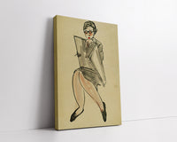 Woman with Black Spectacles by San Yu