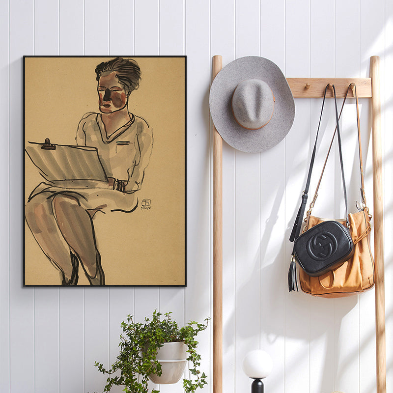Woman with Clipboard by San Yu