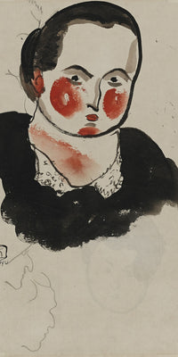 Woman with Red Earrings by San Yu