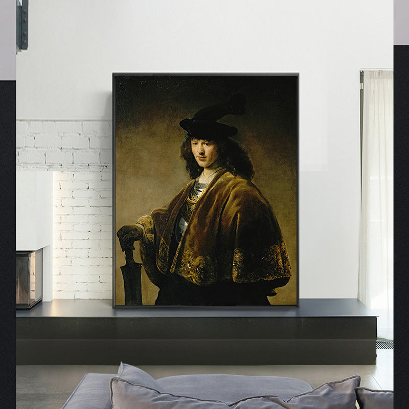 Young Man with a Sword by Rembrandt Harmenszoon van Rijn