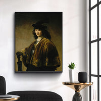 Young Man with a Sword by Rembrandt Harmenszoon van Rijn