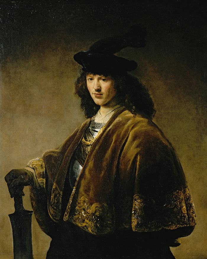 Young Man with a Sword by Rembrandt Harmenszoon van Rijn