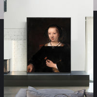 Young Woman With A Carnation by Rembrandt Harmenszoon van Rijn