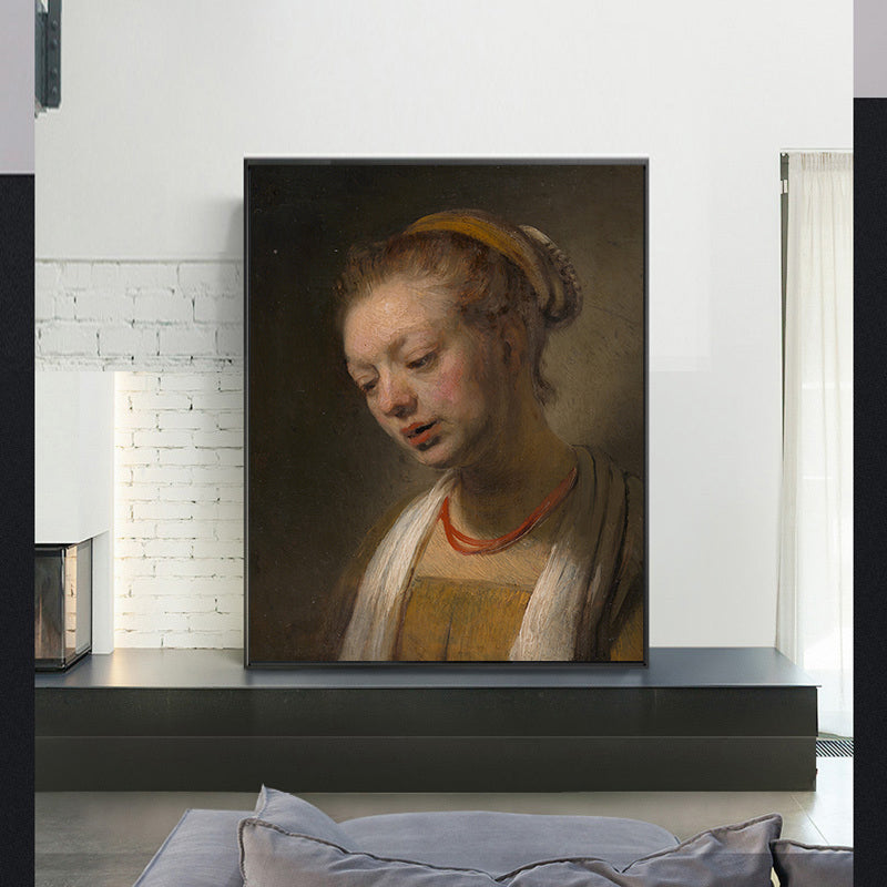 Young Woman with a Red Necklaceby Rembrandt Harmenszoon van Rijn