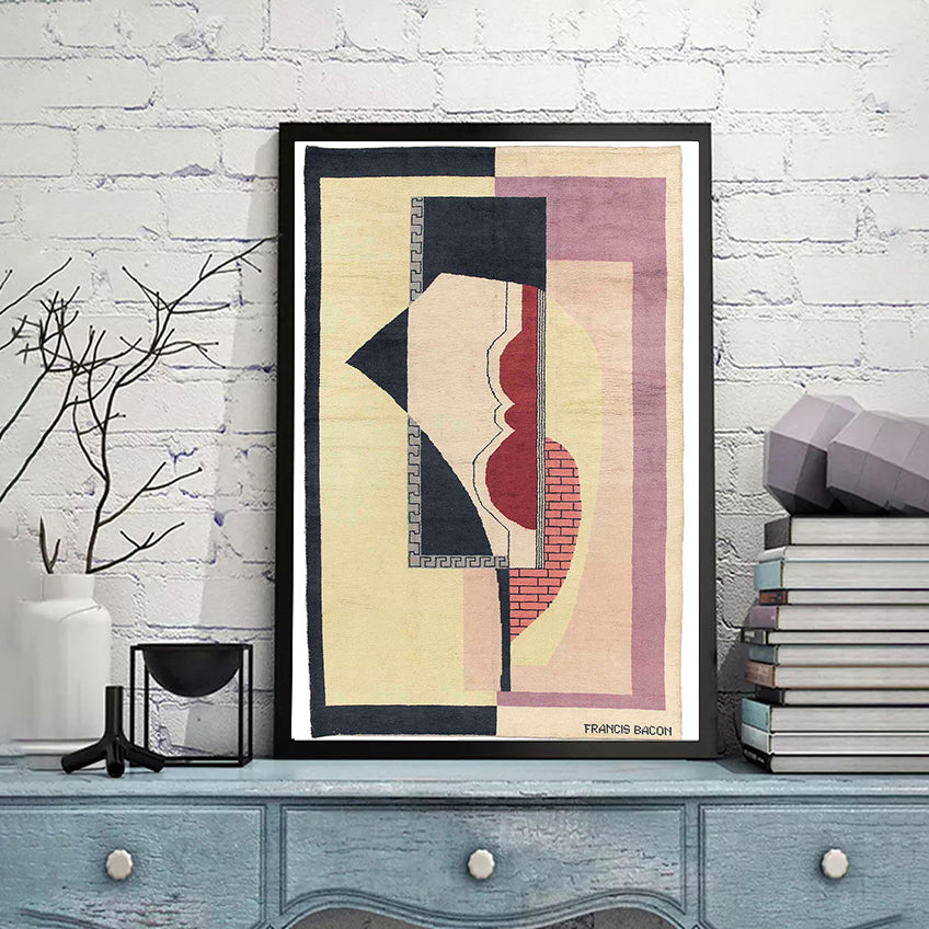 a large modernist carpet circa by Francis Bacon