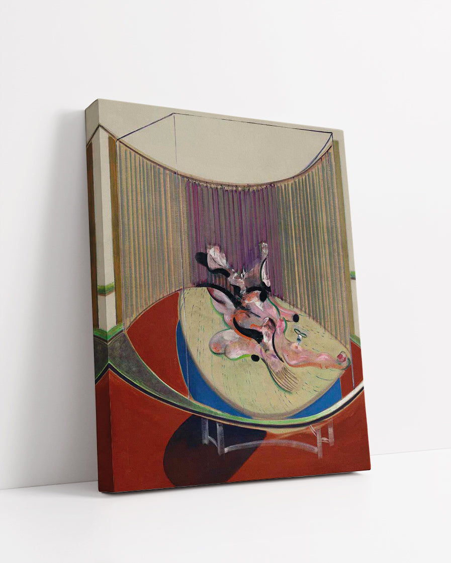 version no 2 of lying figure with hypodermic syringe by Francis Bacon