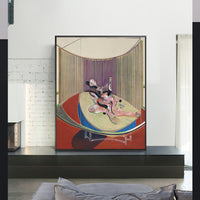 version no 2 of lying figure with hypodermic syringe by Francis Bacon