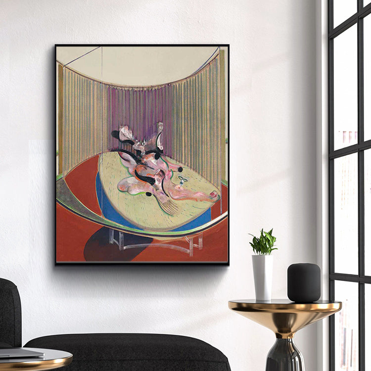 version no 2 of lying figure with hypodermic syringe by Francis Bacon