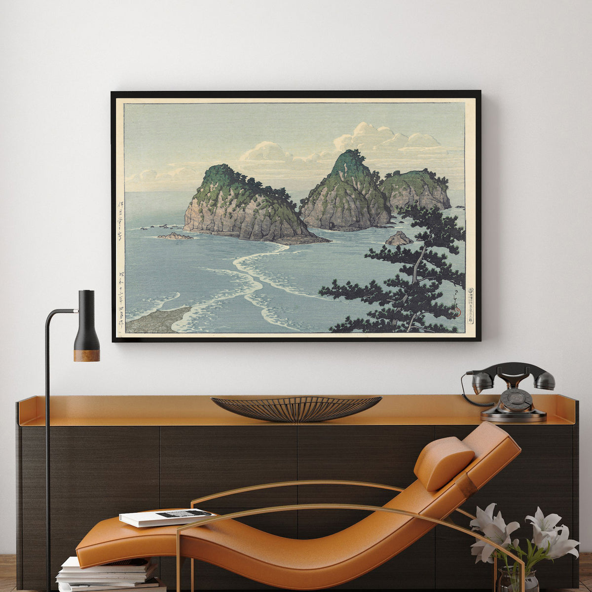 dogashima_island_in_izu_district by Kawase Hasui