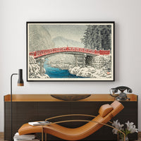 snow_at_kamibashi_bridge_in_nikko124334 by Kawase Hasui