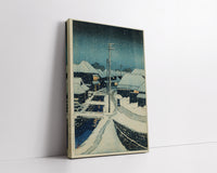 yuki_ni_kure_no_terashima_mura062227 by Kawase Hasui