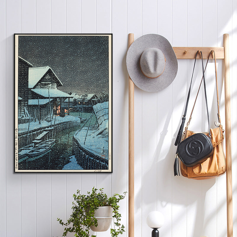 kawase_hasui_yuki_no_yoru_urayasu055909 by Kawase Hasui