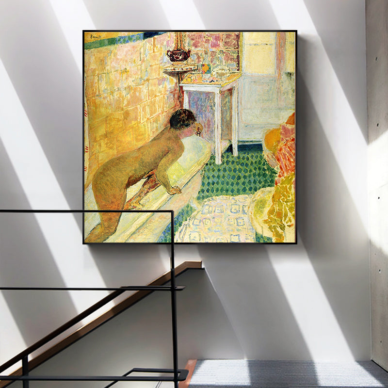 the-exit-of-the-bath by Pierre Bonnard