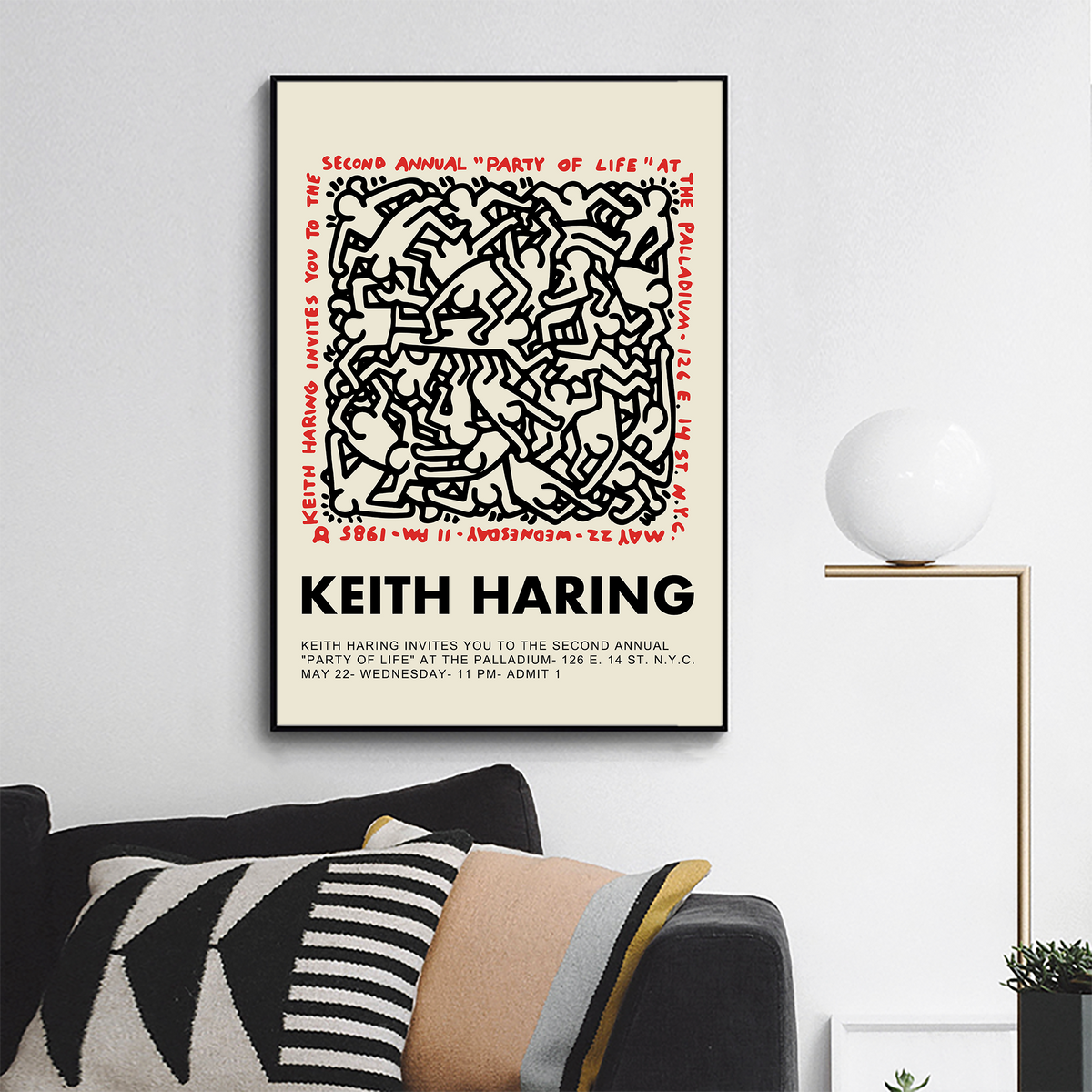 Party of life by Keith Haring