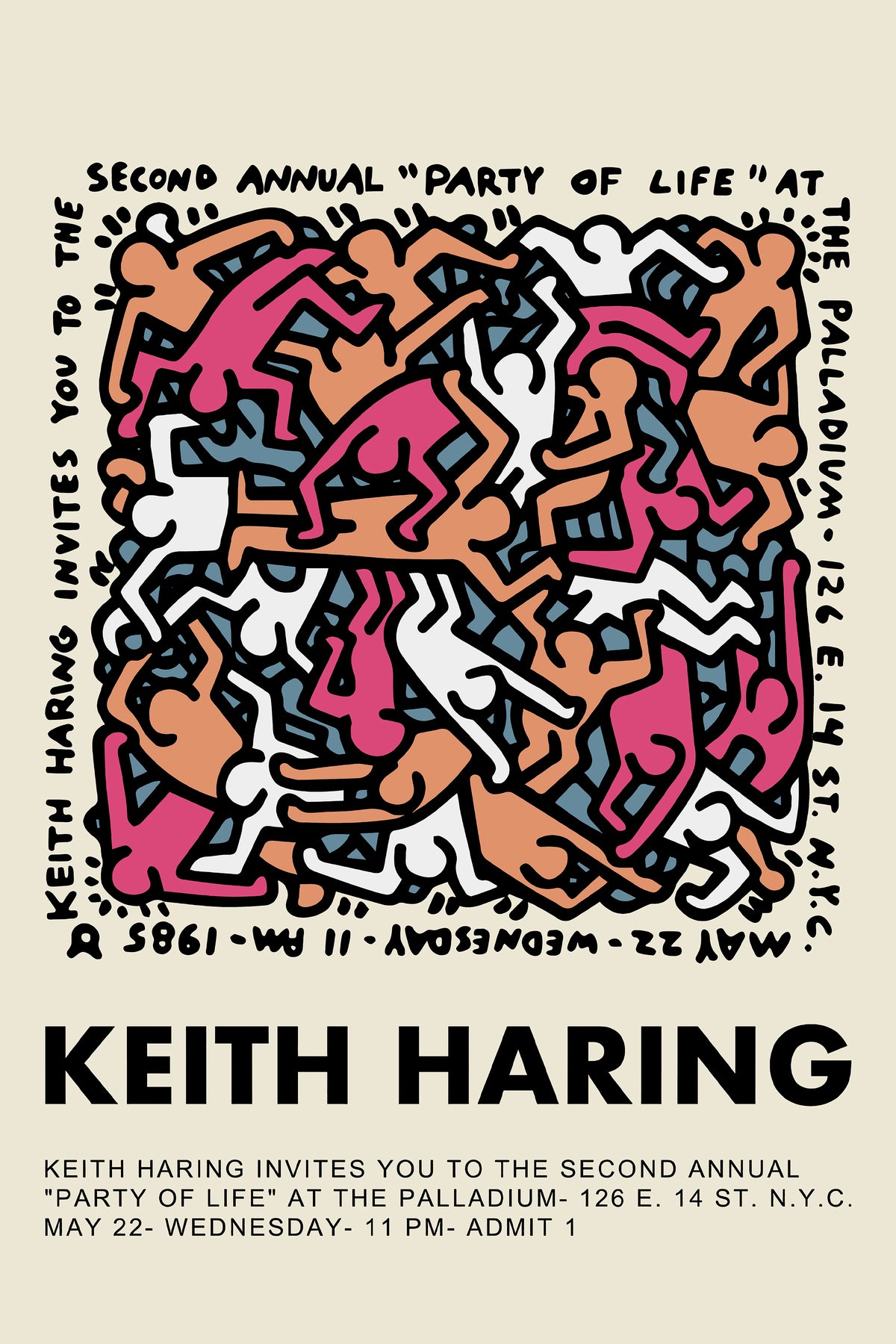 Party of life by Keith Haring