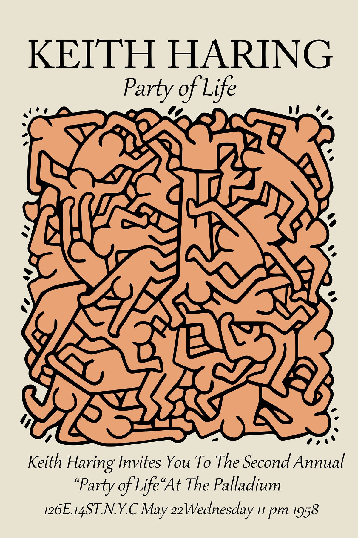 Party of life by Keith Haring