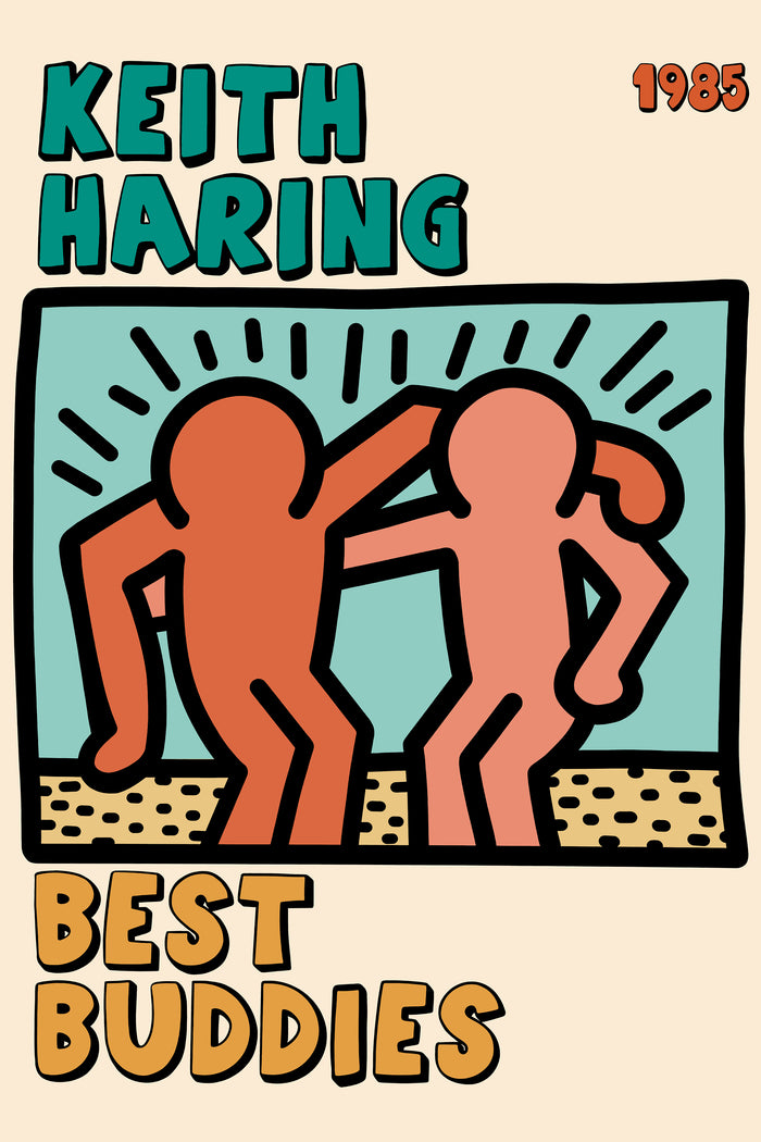 Best buddies 89 by Keith Haring