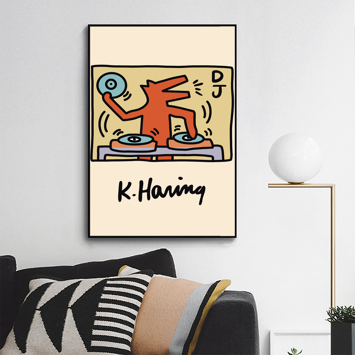 DJ by Keith Haring