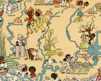 Alabama Funny Vintage Map