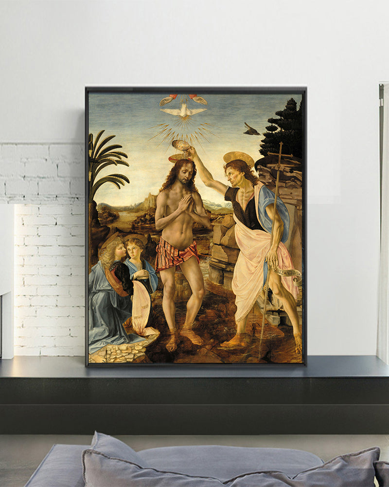 The Baptism of Christ (Verrocchio and Leonardo)