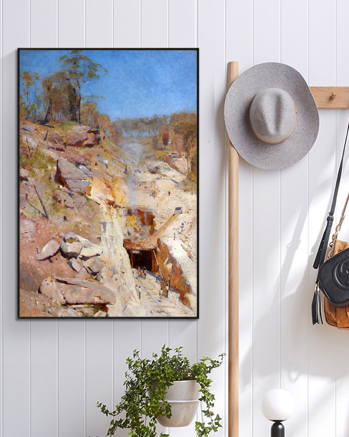 Fire's on by Arthur Streeton