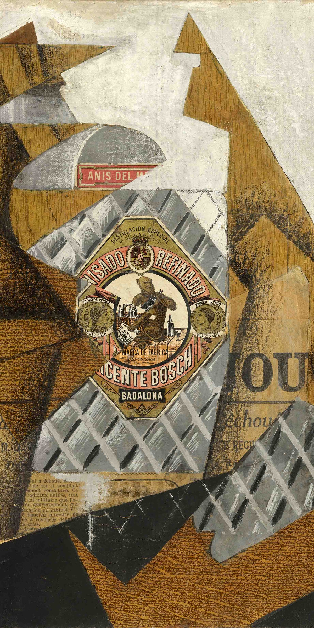 The Anisette Bottle by Juan Gris