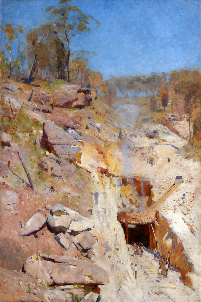 Fire's on by Arthur Streeton