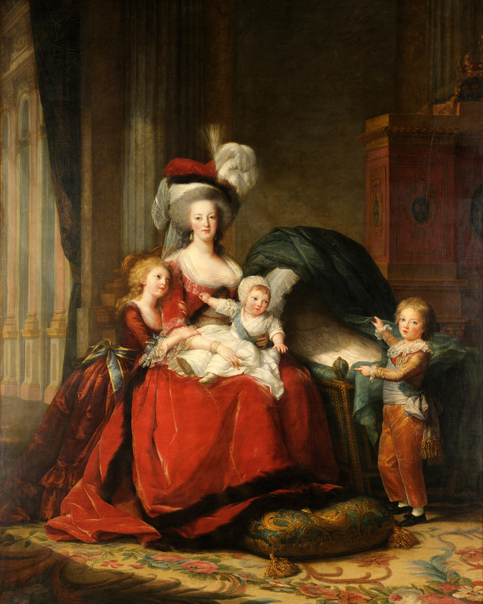Marie Antoinette and Her Children-Élisabeth Louise Vigée Le Brun