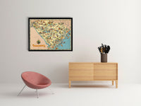 Nevada Funny Vintage Map