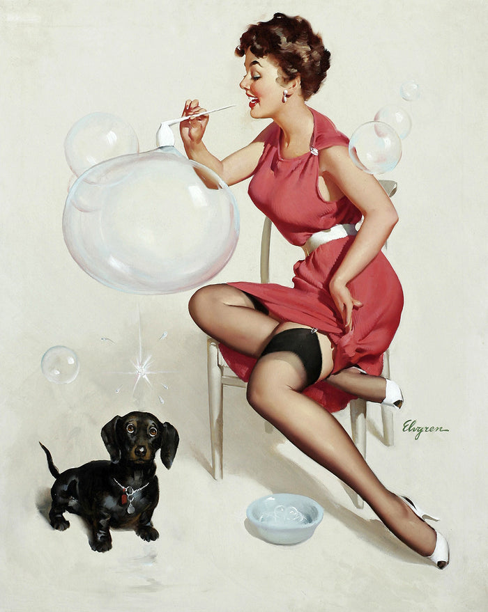 Neat_trick_1958 by Gil Elvgren