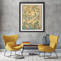 Alabama Funny Vintage Map