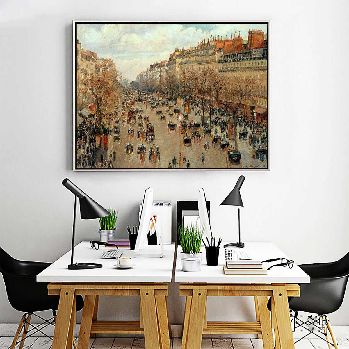 Boulevard Monmartre, Paris by Camille Pissarro