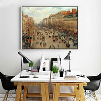 Boulevard Monmartre, Paris by Camille Pissarro