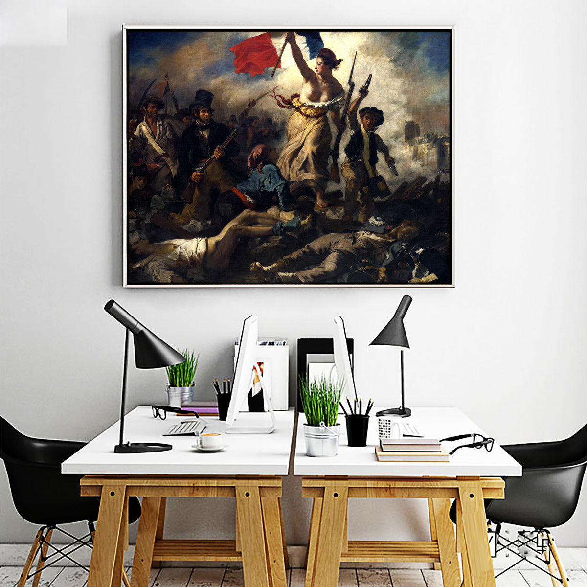 The Liberty Leading The People by Eugene Delacroix