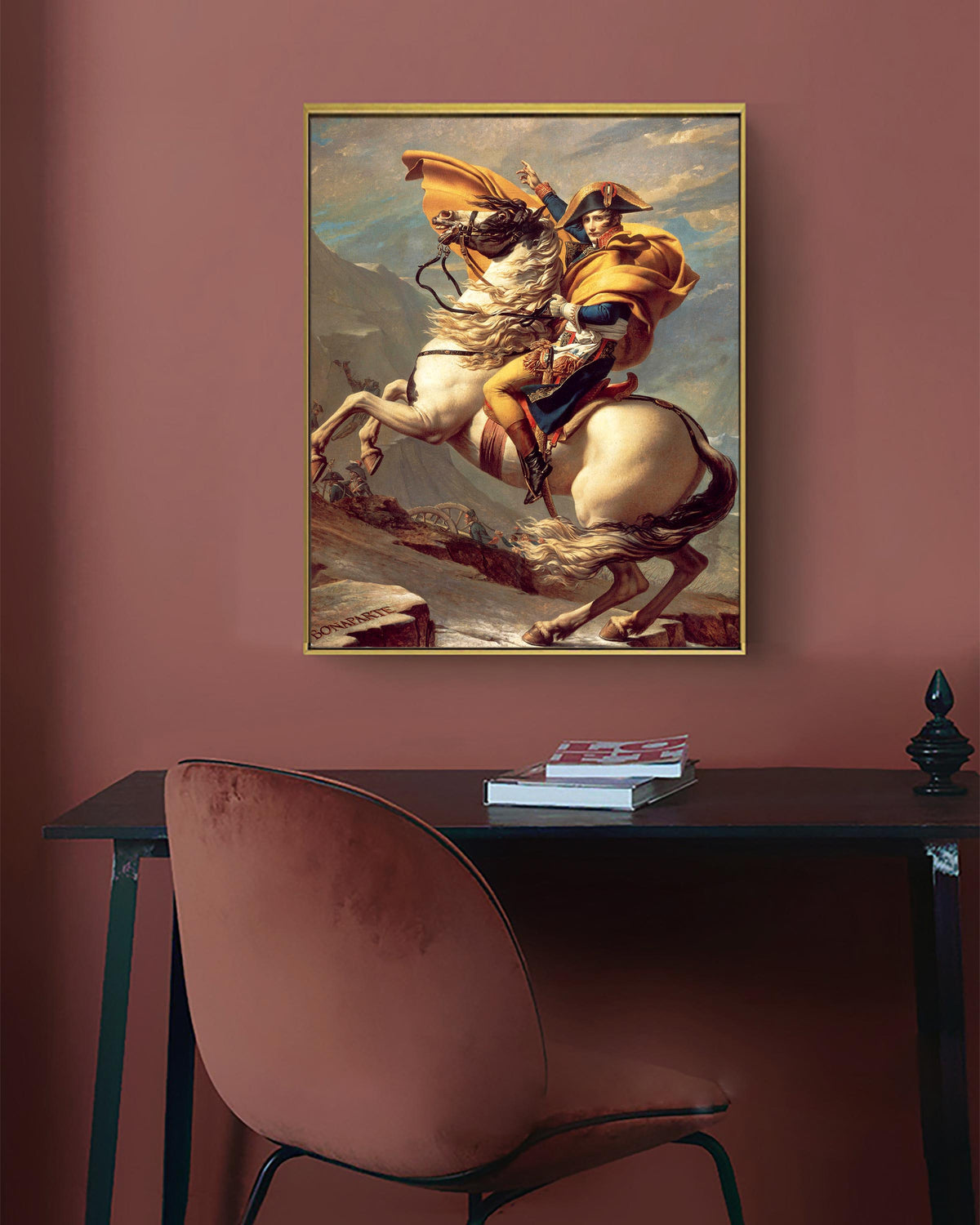 Napoleon Crossing the Alps by Jacques-Louis David