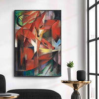 The Foxes by Franz Marc