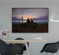Moonrise Over the Sea by Caspar David Friedrich