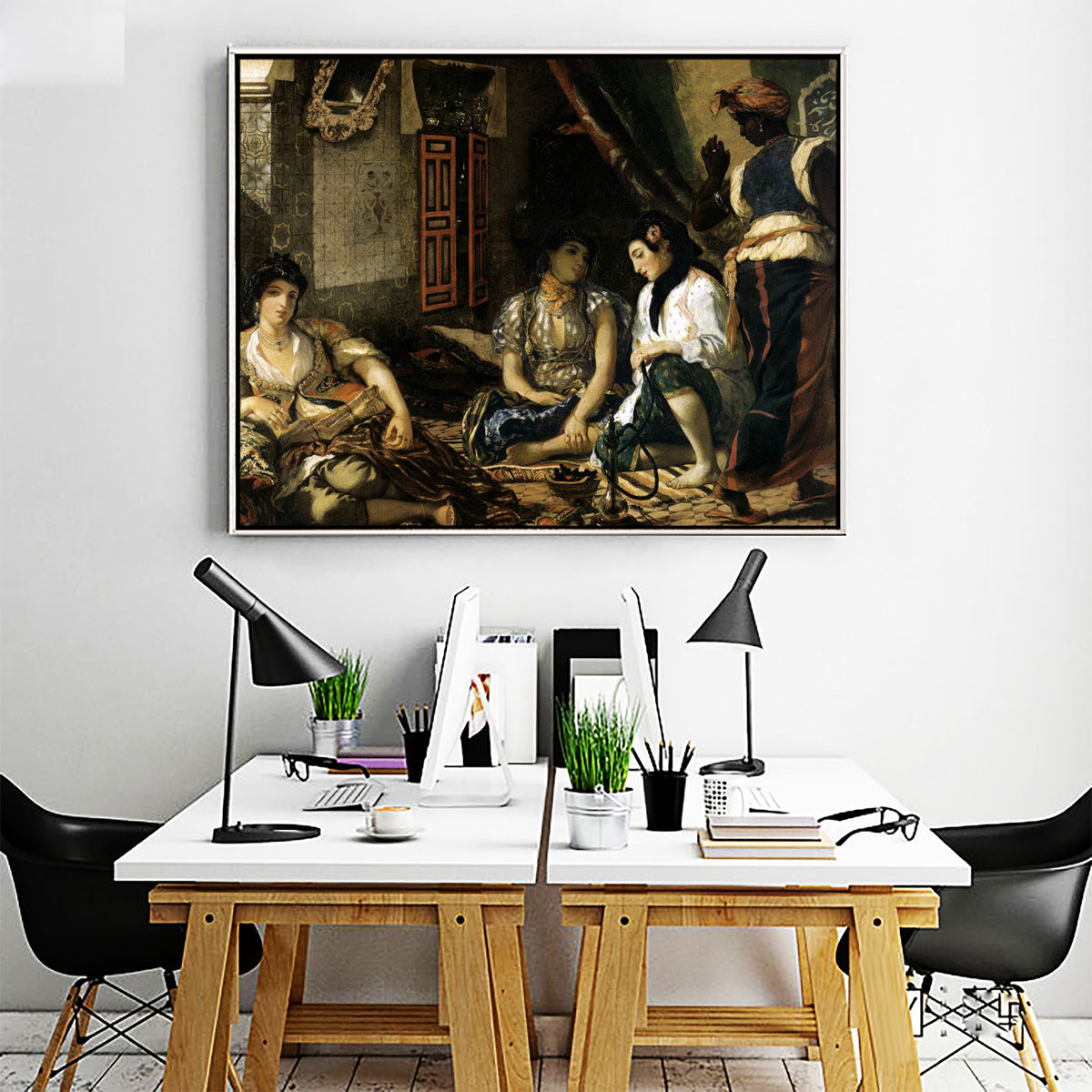 The Women of Algiers in Their Apartment by EugŠne Delacroix