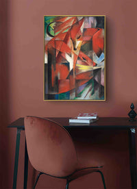 The Foxes by Franz Marc