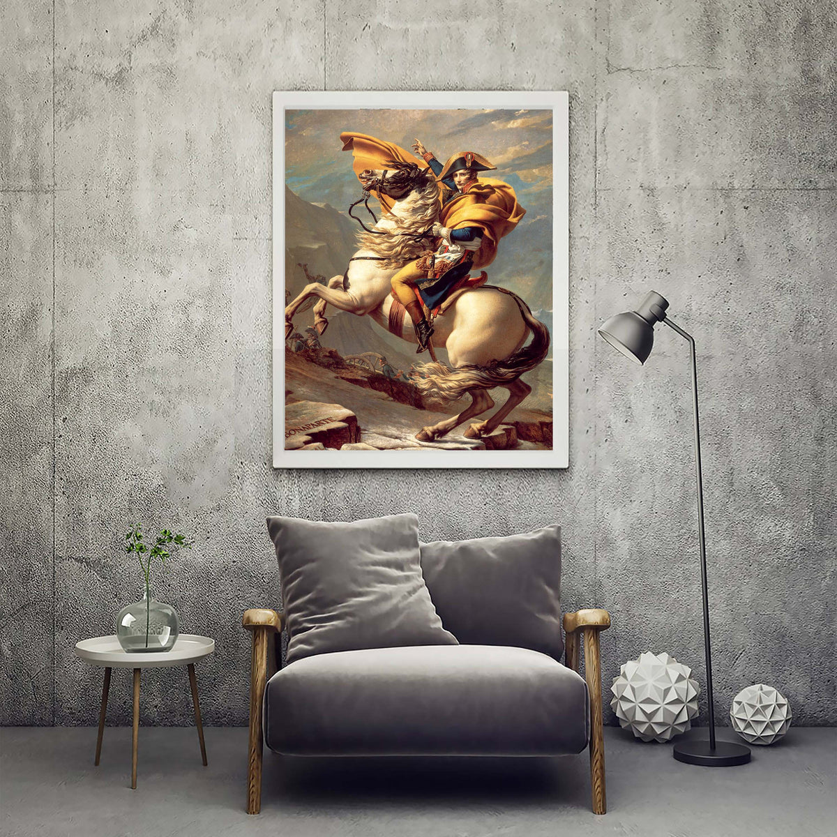 Napoleon Crossing the Alps by Jacques-Louis David