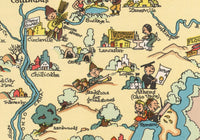Ohio Funny Vintage Map