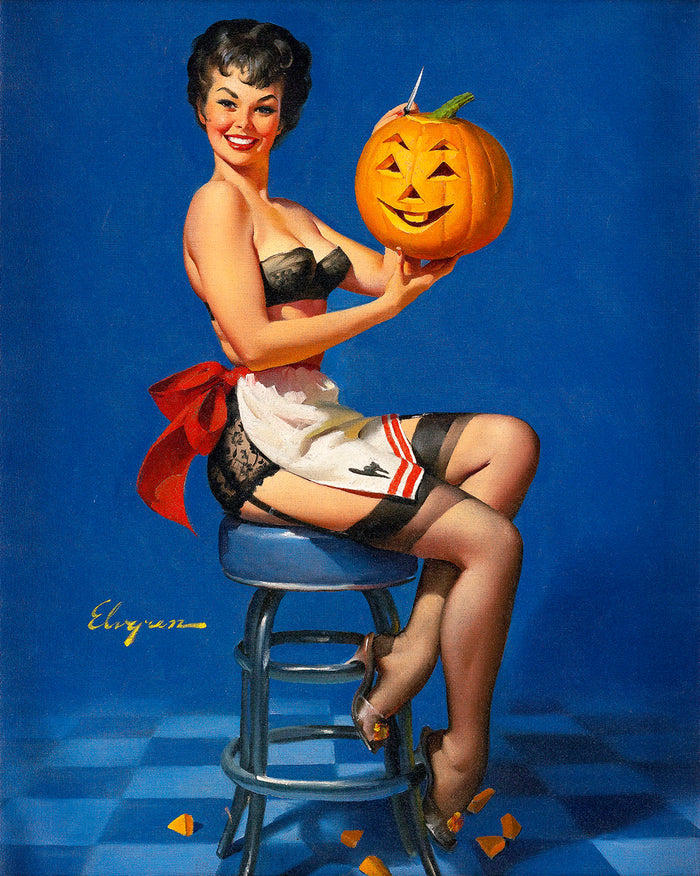 All Smiles by Gil Elvgren