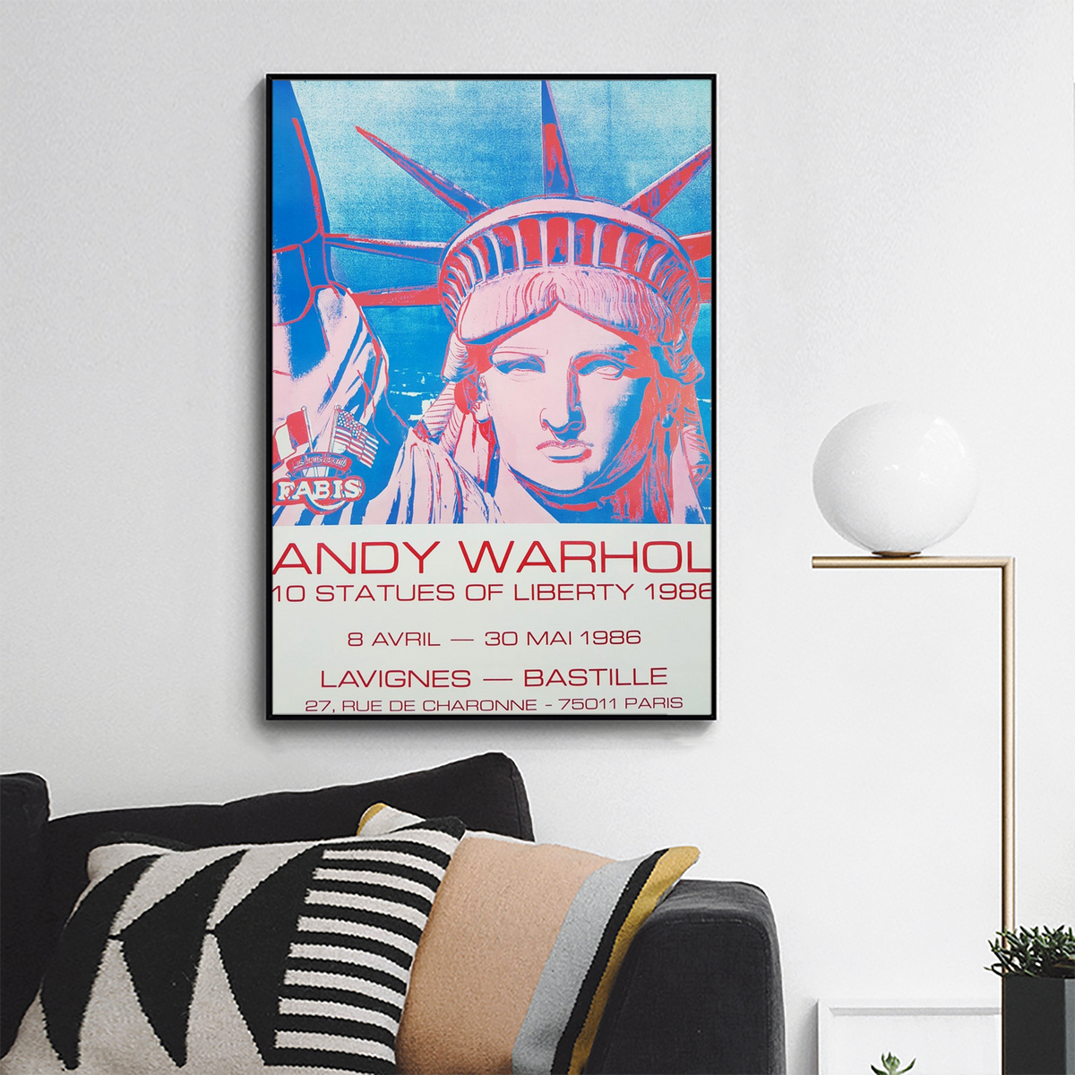 Andy Warhol,Galerie Lavignes Bastille (10 Statues of Liberty)