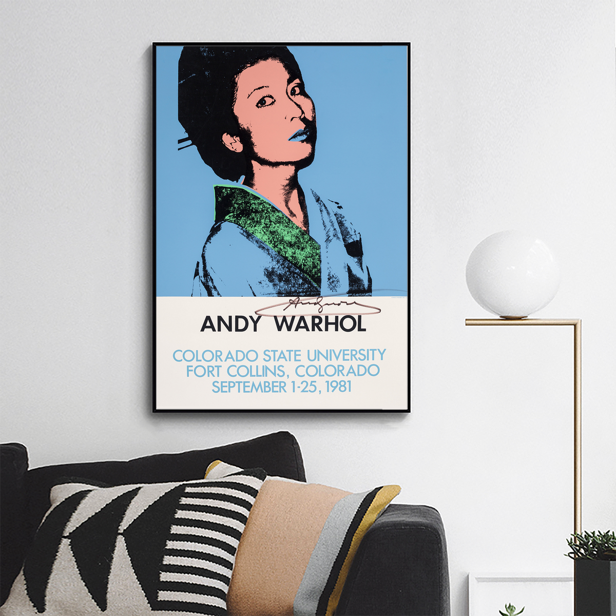 Andy Warhol, exhibition poster, 1981
