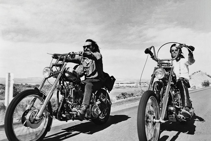 DENNIS HOPPER, PETER FONDA, EASY RIDER, 1969