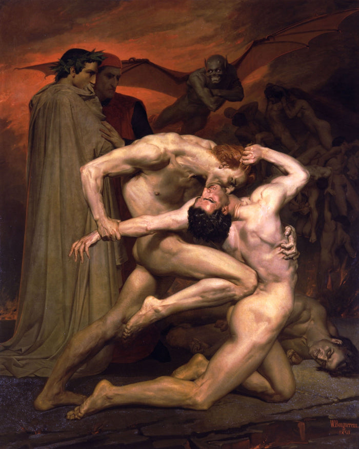 Dante and Virgil in Hell by William-Adolphe Bouguereau