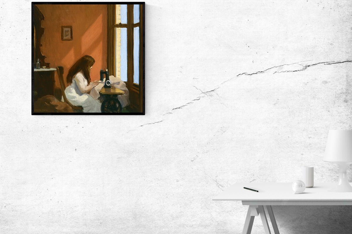 Girl at a Sewing Machine by Edward Hopper