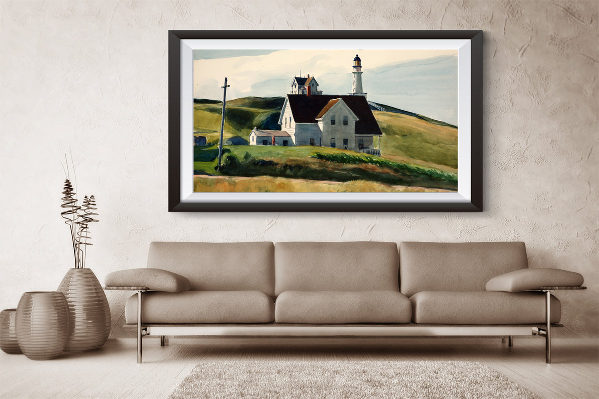 Hills and Houses Elizabeth Maine by Edward Hopper