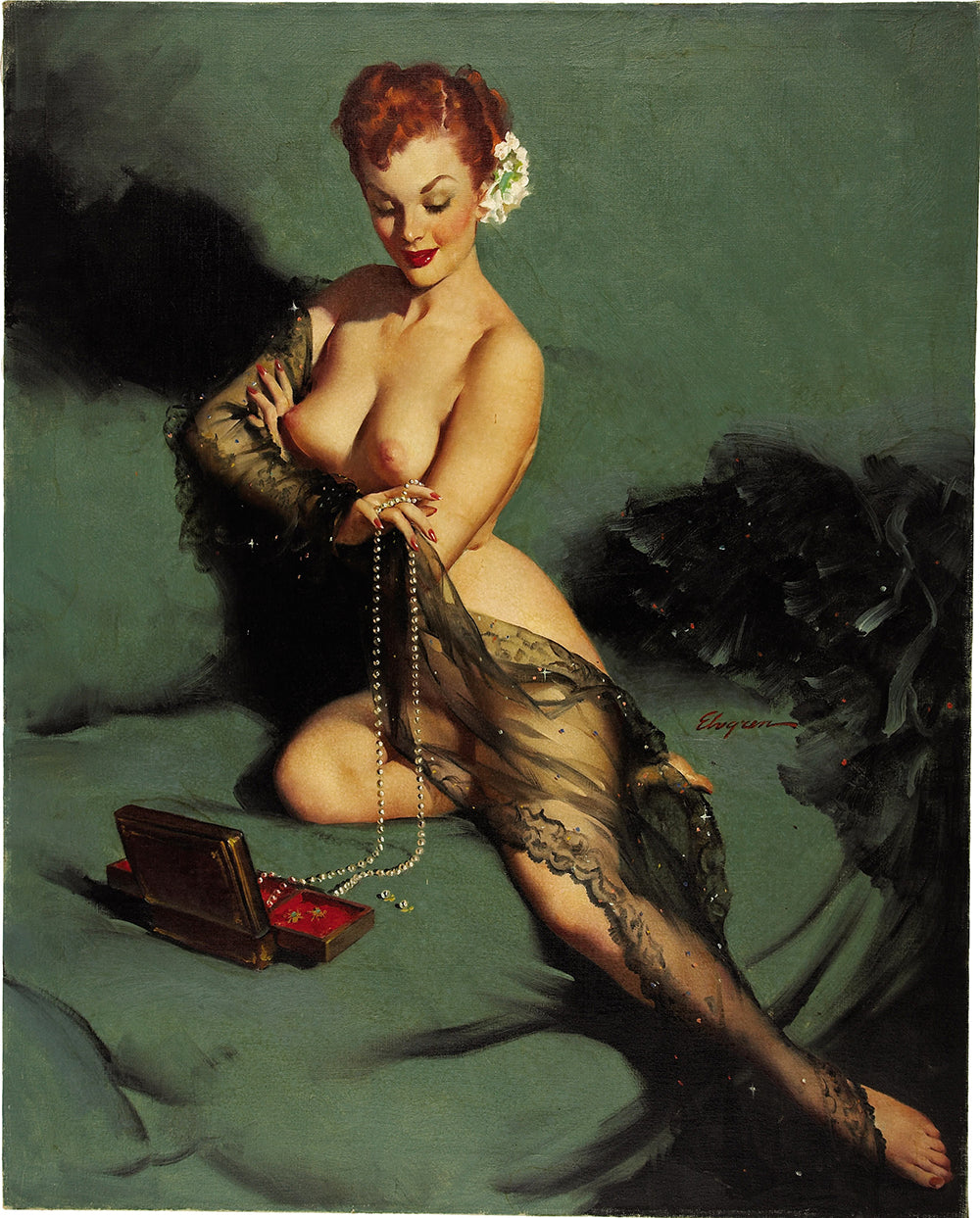 Fascination by Gil Elvgren