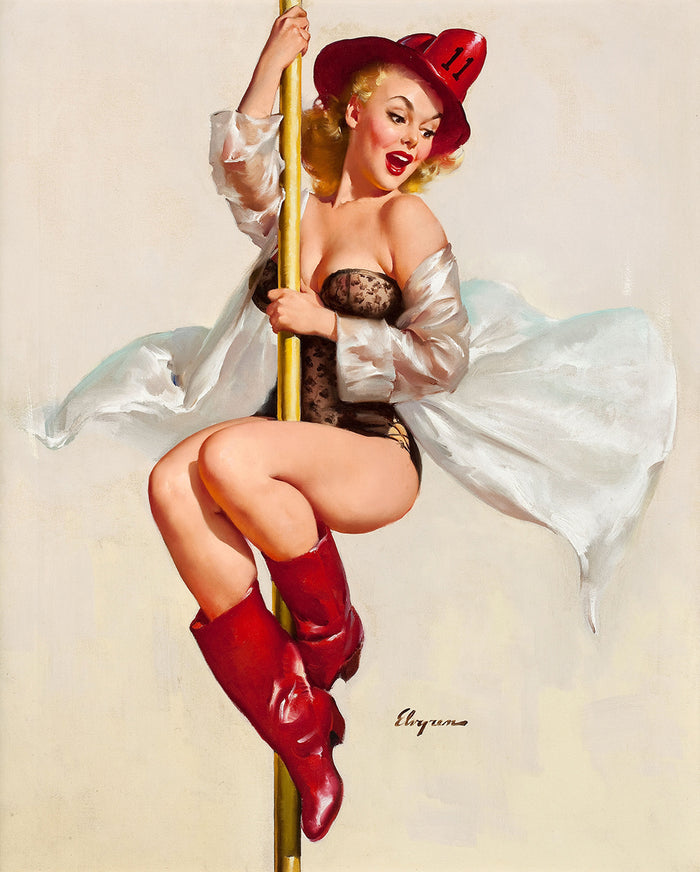 Fire Belle by Gil Elvgren